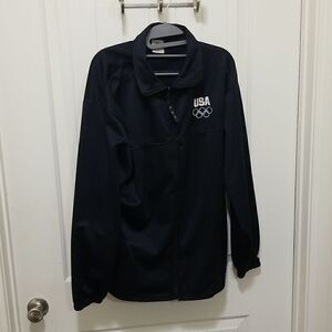 Official Vintage Olympic Zip up Sweat jacket Wmn's sz XL